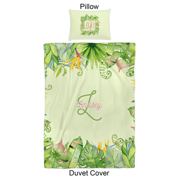 Tropical Leaves Border Duvet Cover Set - Twin XL - Approval