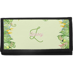 Tropical Leaves Border Canvas Checkbook Cover (Personalized)