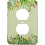 Tropical Leaves Border Electric Outlet Plate