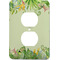 Tropical Leaves Border Electric Outlet Plate