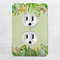 Tropical Leaves Border Electric Outlet Plate - LIFESTYLE
