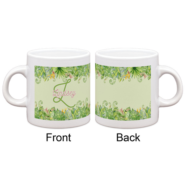 Tropical Leaves Border Espresso Cup - Apvl