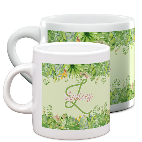 Tropical Leaves Border Espresso Mugs - Main Parent