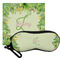 Tropical Leaves Border Eyeglass Case & Cloth Set