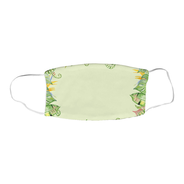 Tropical Leaves Border Fabric Face Mask