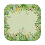 Tropical Leaves Border Face Towel (Personalized)