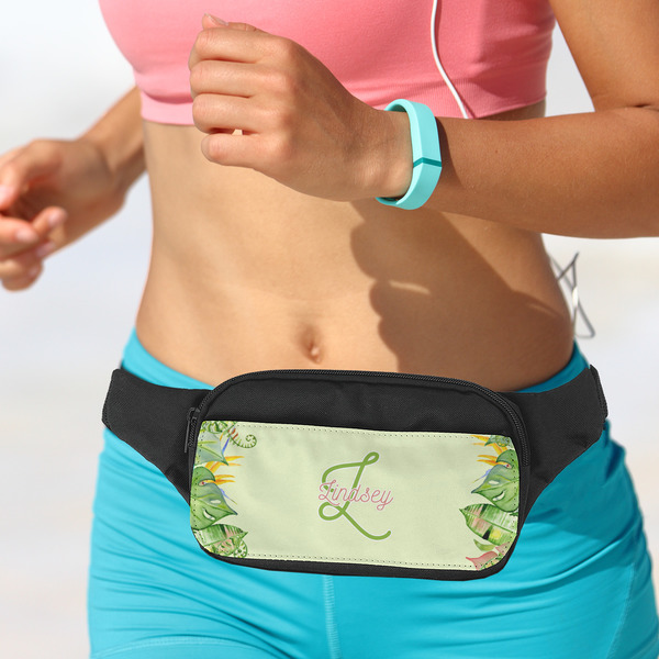 Tropical Leaves Border Fanny Packs - LIFESTYLE