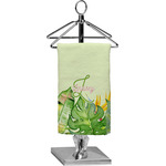 Tropical Leaves Border Finger Tip Towel - Full Print (Personalized)