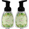 Tropical Leaves Border Foam Soap Bottle (Front & Back)