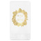 Tropical Leaves Border Guest Napkins - Foil Stamped (Personalized)
