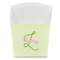 Tropical Leaves Border French Fry Favor Box - Front View