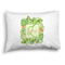 Tropical Leaves Border Full Pillow Case - FRONT (partial print)