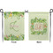 Tropical Leaves Border Garden Flag - Double Sided Front and Back