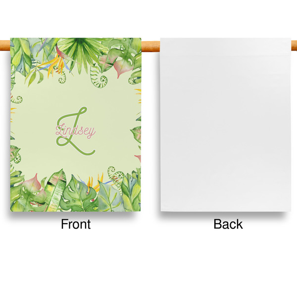 Tropical Leaves Border House Flags - Single Sided - APPROVAL