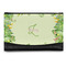 Tropical Leaves Border Genuine Leather Women's Wallet - Small (Personalized)
