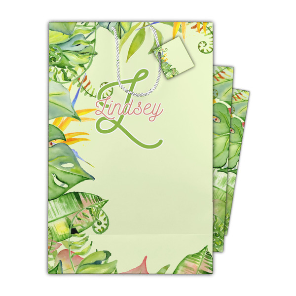 Tropical Leaves Border Gift Bags - Parent/Main