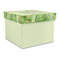 Tropical Leaves Border Gift Boxes with Lid - Canvas Wrapped - Large - Front/Main