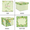 Tropical Leaves Border Gift Boxes with Lid - Canvas Wrapped - Medium - Approval