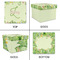 Tropical Leaves Border Gift Boxes with Lid - Canvas Wrapped - X-Large - Approval