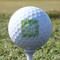 Tropical Leaves Border Golf Ball - Branded - Tee