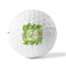 Tropical Leaves Border Golf Balls - Titleist - Set of 3 - FRONT