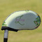 Tropical Leaves Border Golf Club Cover - Front