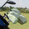 Tropical Leaves Border Golf Club Cover - Set of 9 - On Clubs