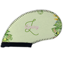 Tropical Leaves Border Golf Club Iron Cover - Set of 9 (Personalized)