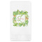 Tropical Leaves Border Guest Napkin - Front View