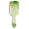 Tropical Leaves Border Hair Brush - Front View