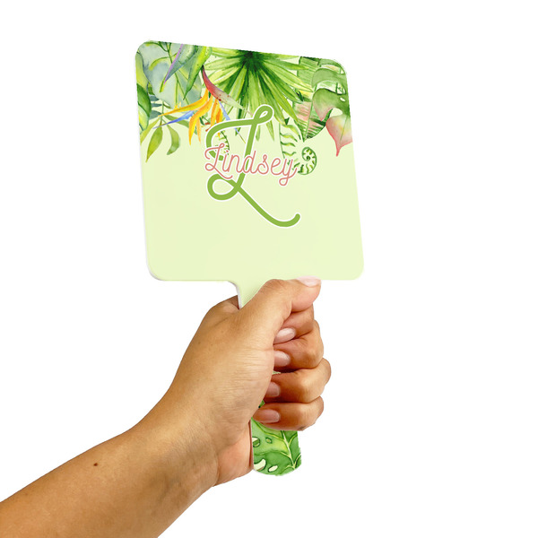 Tropical Leaves Border Hand Mirrors - Alt View