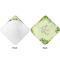 Tropical Leaves Border Hooded Baby Towel- Approval