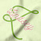 Tropical Leaves Border Hooded Baby Towel- Detail Close Up