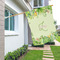 Tropical Leaves Border House Flags - Double Sided - LIFESTYLE