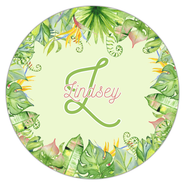 Tropical Leaves Border Icing Circle - Large - Single