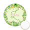 Tropical Leaves Border Icing Circle - Small - Front