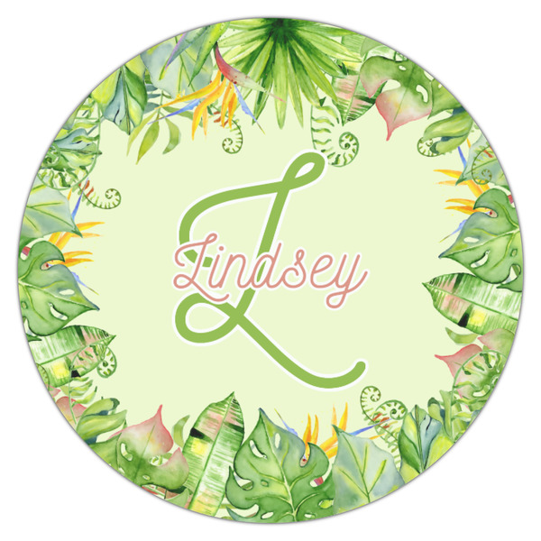 Tropical Leaves Border Icing Circle - Small - Single