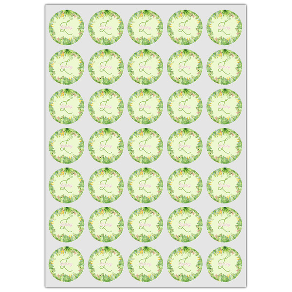 Tropical Leaves Border Icing Circle - XSmall - Set of 35