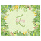 Tropical Leaves Border Indoor / Outdoor Rug - 6'x8' - Front Flat