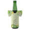 Tropical Leaves Border Jersey Bottle Cooler - FRONT (on bottle)