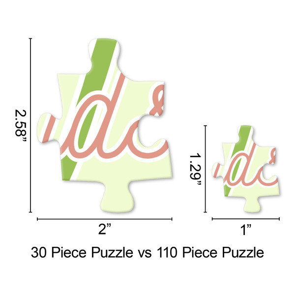 Tropical Leaves Border Jigsaw Puzzle - Piece Comparison