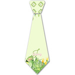 Tropical Leaves Border Iron On Tie - 4 Sizes w/ Name and Initial