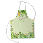 Tropical Leaves Border Kid's Apron - Small (Personalized)