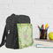 Tropical Leaves Border Kid's Backpack - Lifestyle