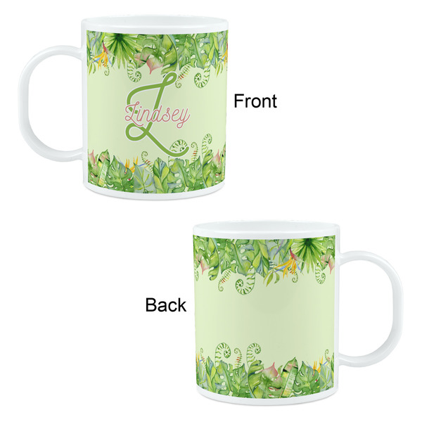 Tropical Leaves Border Kid's Mug - Apvl