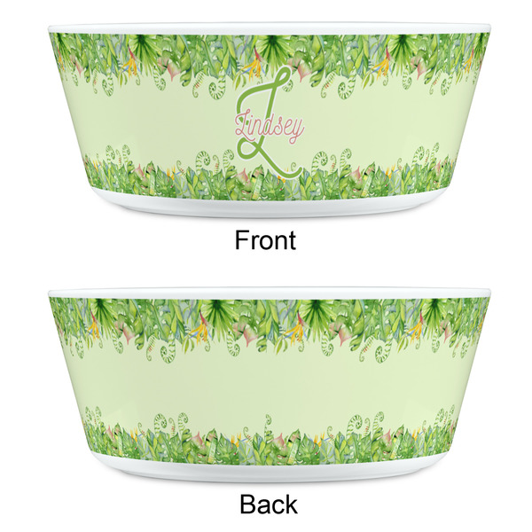 Tropical Leaves Border Kids Bowls - APPROVAL