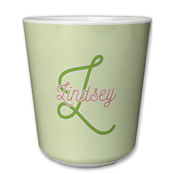 Tropical Leaves Border Plastic Tumbler 6oz (Personalized)
