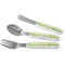 Tropical Leaves Border Kid's Flatware (Personalized)