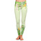 Tropical Leaves Border Ladies Leggings - Small (Personalized)