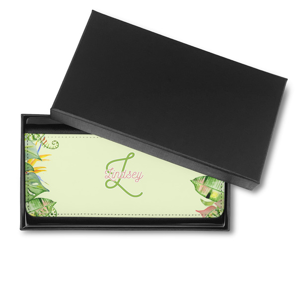 Tropical Leaves Border Ladies Wallet - in box